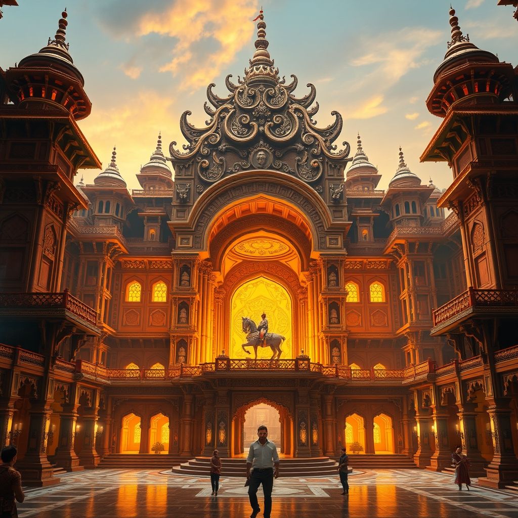 สถาปัตยกรรมสุดทึ่ง! แรงบันดาลใจในการออกแบบฉาก 'KESARI 2'